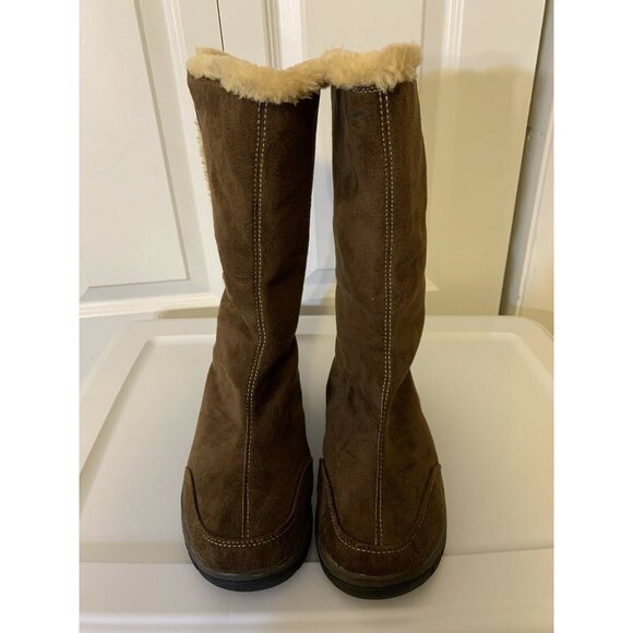 Itasca Blitzen Womens sz 9 Brown Suede Winter Warm Fur Lined Mid Calf Boots‎ - Picture 4 of 9